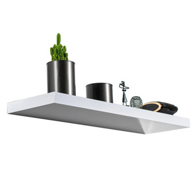 Innoteck 60CM High Gloss White Floating Wall Shelf 60CM