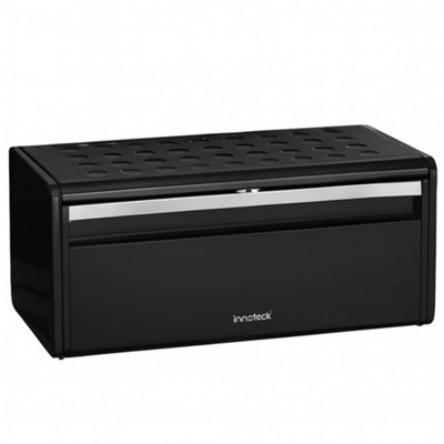 Innoteck Essentials Grey Bread Bin With Magnetically Sealed Lid - Foto 8