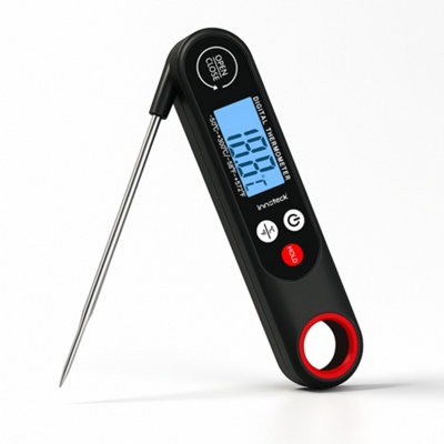 Innoteck Essentials Digital Meat Thermometer with Instant Read Folding Probe in Celsius/Fahrenheit