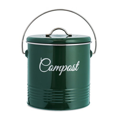 Innoteck Essentials Kitchen Compost Bin - Glossy Green