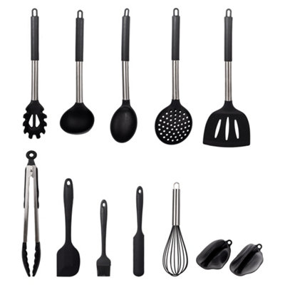 Innoteck Essentials Kitchen Silicone 12pc Cooking Utensil Set.