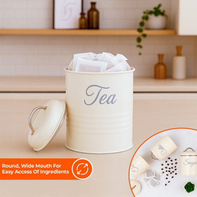 Innoteck Essentials Tea, Coffee, Sugar Set of 3 Canister in High
