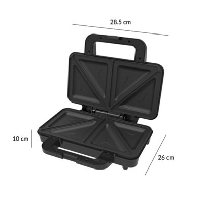 INNOTECK KITCHEN PRO 2 SLICE DEEP FILL SANDWICH TOASTER WITH NON-STICK ...