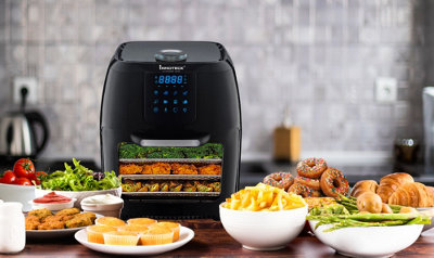 Chefman 6.3 qt 2024 rotisserie air fryer