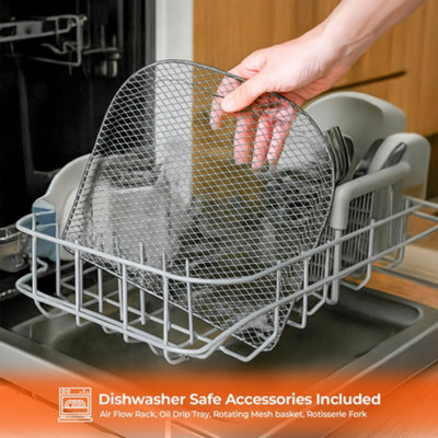50cm Large Oven Rack & Grill Soaking Cleaning Tray Kitchen Dishwasher Bowl Grey