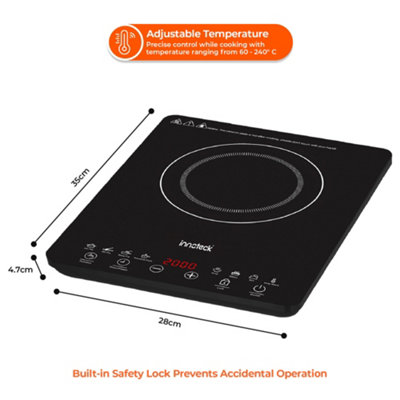Innoteck Kitchen Pro Single Digital Induction Hob -8 Pre-sets ...