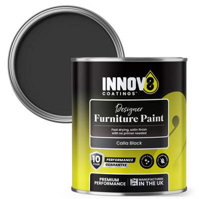 Innov8 Coatings Designer Furniture Paint - Calla Black - 750 ml - Satin ...