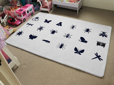 Insect Icons Designer Special Soft Home Rug