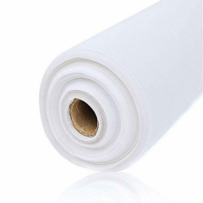 Insect mesh Window Mosquito Window Screen Mesh Durable Fly Screen Replacement Fibreglass Fly Bug Net White Colour (1.2 Meter wide)