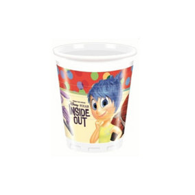 Inside Out Plastic Joy Party Cup (Pack of 8) Multicoloured (One Size)