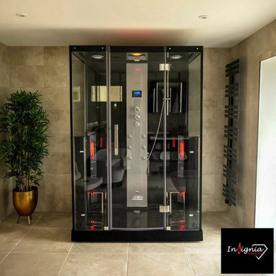 Insignia All in One Steam Shower & Infrared Sauna with Aromatherapy in ...