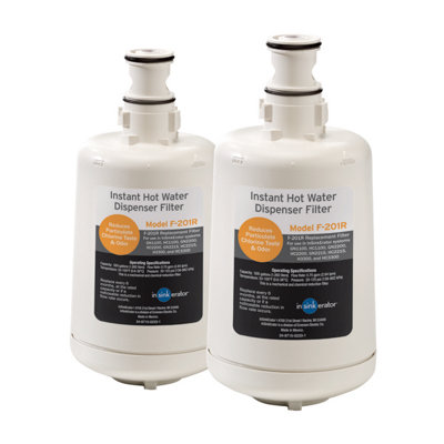 InSinkErator F-201R Replacement Water Filter Cartridge Twin Pack