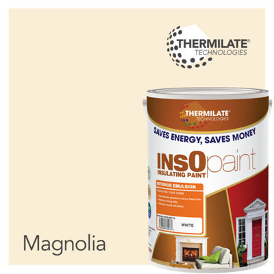 InsOpaint Interior Emulsion Paint - Anti Mould, Insulating & Snergy saving for Interior Walls & Ceilings - Londons Magnolia