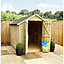 INSTALL INCLUDED - 10 x 6 Windowless Pressure Treated T&G Double Door Apex Garden Shed  (10' x 6') / (10ft x 6ft) (10x6)