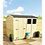 INSTALL INCLUDED - 12 x 6 REVERSE Pressure Treated T&G Single Door Apex Garden Shed - 3 Windows  (12' x 6') / (12ft x 6ft) (12x6)
