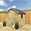 INSTALL INCLUDED - 3 x 4 Pressure Treated T&G Single Door Apex Garden Shed - 1 Window  (3' x 4') / (3ft x 4ft) (3x4)