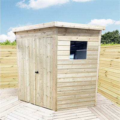 INSTALL INCLUDED 7 x 7 Wooden Corner  Bike Store / Shed / Workshop (7' x 7' / 7ft x 7ft) (7x7)