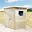 INSTALL INCLUDED 7 x 7 Wooden Corner  Shed / Workshop + Windows + Lock + Super Strength Framing (7' x 7' / 7ft x 7ft) (7x7)