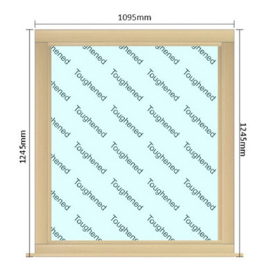 INSTALLED 1095mm (W) x 1245mm (H) Wooden Stormproof Window - 1 Window ...