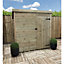 INSTALLED 4 x 3 WINDOWLESS Garden Shed Pressure Treated T&G PENT  Shed + Single Door (4' x 3' / 4ft x 3ft) (4x3)