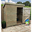 INSTALLED 4 x 3 WINDOWLESS Garden Shed Pressure Treated T&G PENT  Shed + Single Door (4' x 3' / 4ft x 3ft) (4x3)