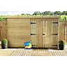 INSTALLED 9 x 4 WINDOWLESS Garden Shed Pressure Treated T&G PENT  Shed + Double Doors (9' x 4' / 9ft x 4ft) (9x4)
