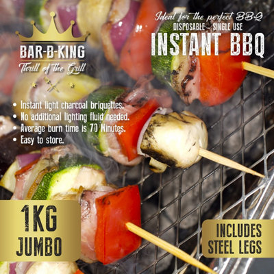 Instant Barbeque Grill Real Charcoal BBQ 1Kg BBQ DIY at B Q