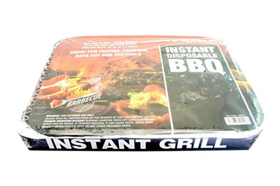 Instant Disposable Mini BBQ Grill Quick And Easy Barbecue Ready To Cook In 20 Minutes 1.5 hrs burning time at B Q