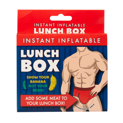 Instant Inflatable Lunch Box Novelty Confidence Booster Prank Gift