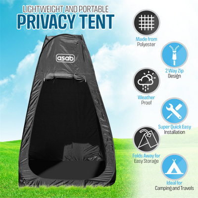 Instant Pop Up Privacy Tent Black