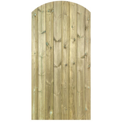 Instow Curved Tongue & Groove Side Gate - 1800mm High x 975mm Wide - Right Hand Hung