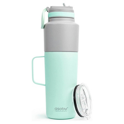 Insulated Stainless Steel Twin Pack Water Bottle Mint 591ml/ 887ml