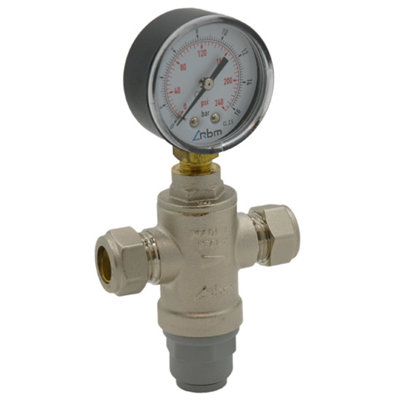 Intatec - 15mm mini Pressure Reducing Valve with Gauge MINIPRVG 11391510