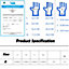 Intco Synguard Nitrile Exam Gloves - Medium - Blue 100 pack Powder/Latex Free - Medical Grade