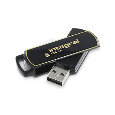 Integral 64GB Secure360 256-Bit Software Encrypted 3.0 USB Secure Flash ...