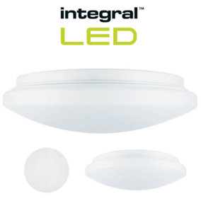 Integral LED 12W Wall Ceiling Light 288mm IP44 CCT Adjustable with Microwave Sensor