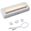 Integral LED Cabinet Wardrobe Light 180mm 110lm 3000K Directional with PIR Sensor and Rechargeable Battery: Twin Pack