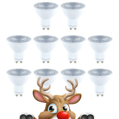 Integral LED GU10 10 Pack: 3.6W 2700K Warm White | DIY at B&Q