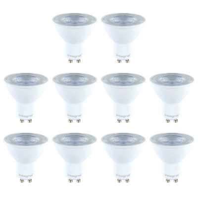 Integral LED GU10 10 Pack: 3.6W 2700K Warm White