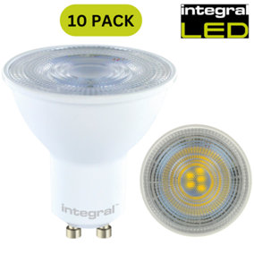 Integral LED GU10 10 Pack: 3.6W 4000K White