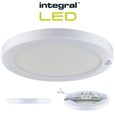 Integral LED PIR Sensor Adjustable Wattage Ceiling Light 4000K Non Dimmable