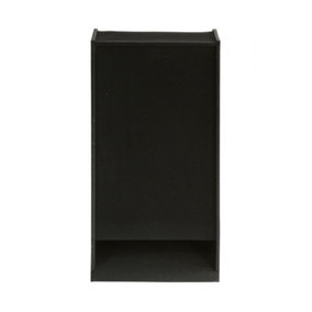 Integrated Eco Cavity Bat Box - Recycled LDPE Plastic/Wood - L10.5 x W21.5 x H44 cm - Black