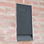 Integrated Eco Crevice Bat Box - Recycled LDPE Plastic/Wood - L10.5 x W21.5 x H44 cm - Black