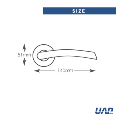 Intelligent Hardware - Internal Door Handle - Pair - Lever on Round Rose - Falcon Developer - Matt Black