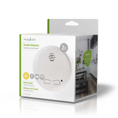Inter-Connectable Wireless Battery Operated Photo Electric Smoke ...