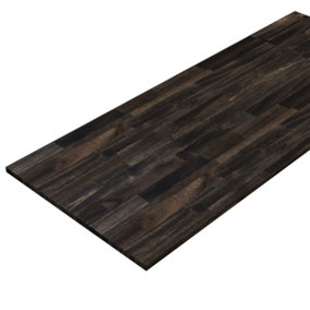 INTERBUILD Acacia kitchen worktop panel, 2000x800x26 mm, Espresso, kitchen unit worktop offcuts