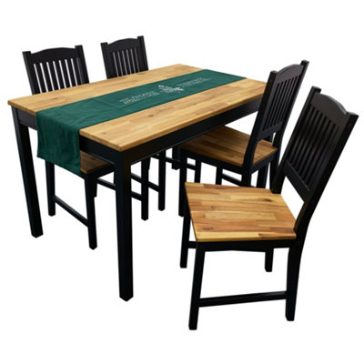 Real wood dining deals set