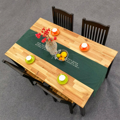 Real wood deals dining set