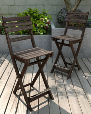 Folding outdoor deals bar chairs