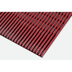 Interflex Anti-Slip Anti-Fatigue Duckboard Matting 60cm x 10m Roll Red